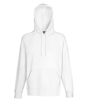 FELPA CAPPUCCIO LEGGERA DONNA ( FRUIT OF THE LOOM ) bianco